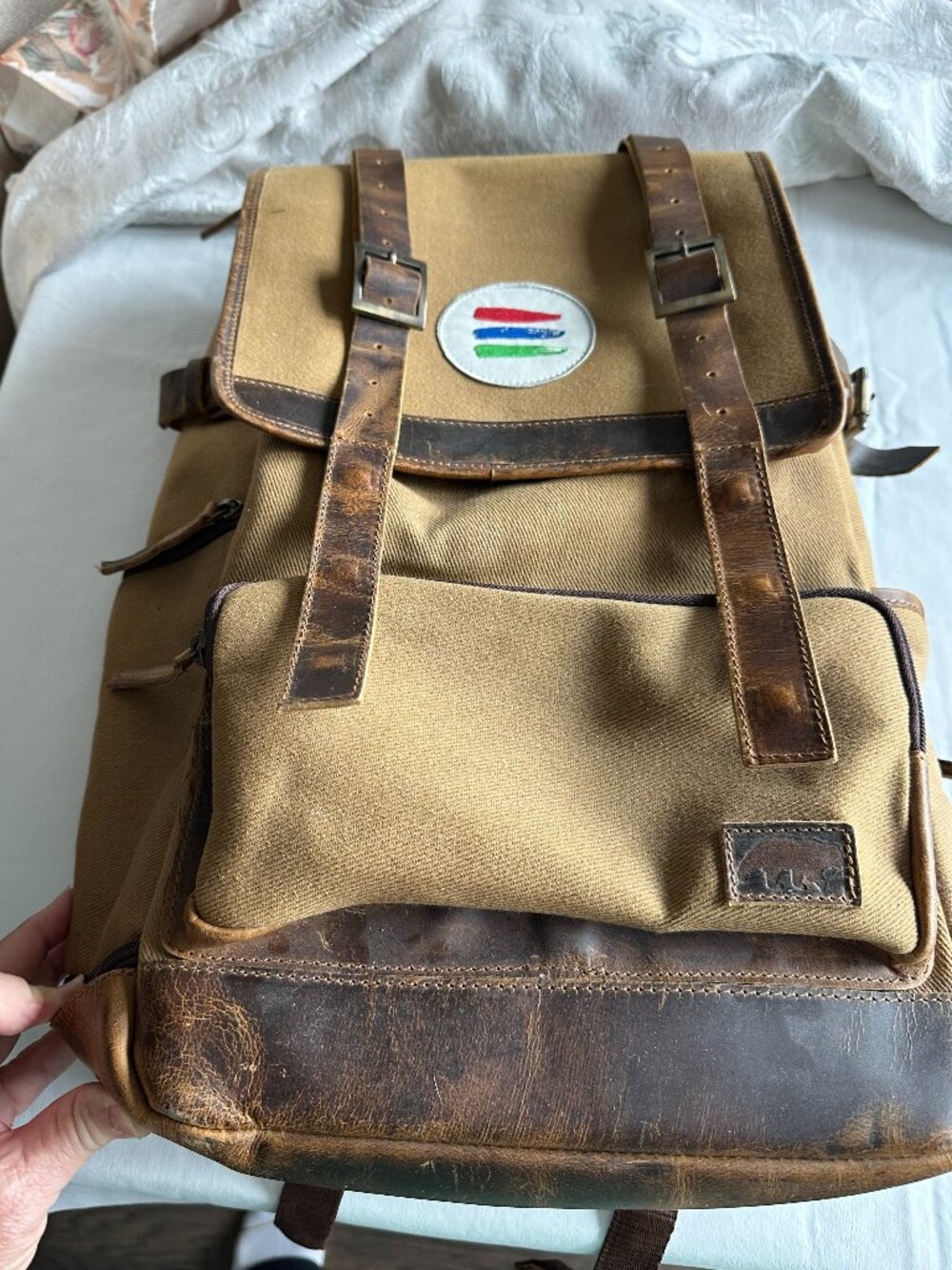 Original Tan Kodiak Bucket List Adult Backpack. New without tags.